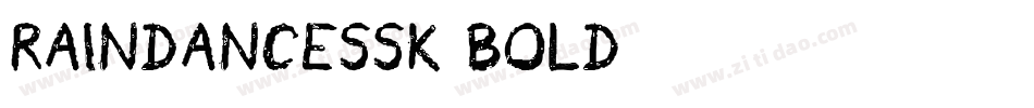 RainDanceSSK Bold字体转换